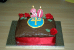 UCA 20th Birthday Cake